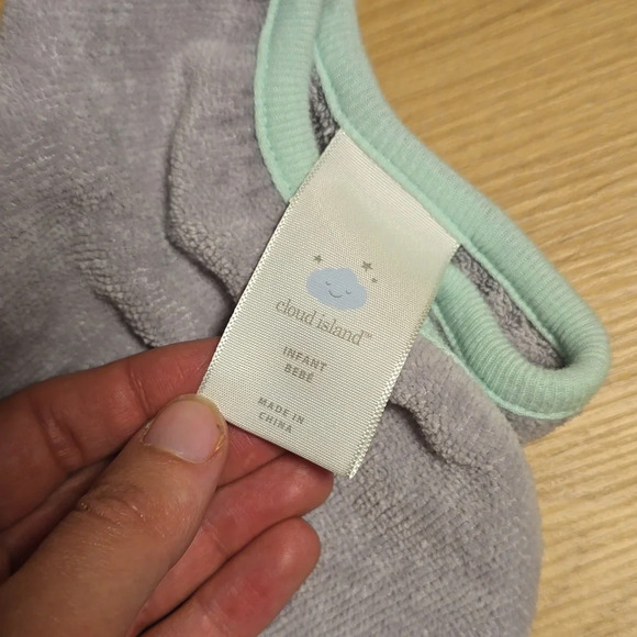 Cloud Island Elephant Lovey Security Blanket - Picture 2 of 2